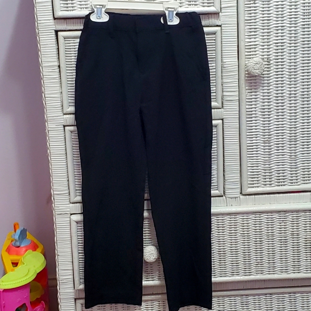 Chaps Black Boys Dress Pants Size 7